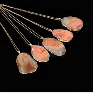 Quartz gemstone pendant.